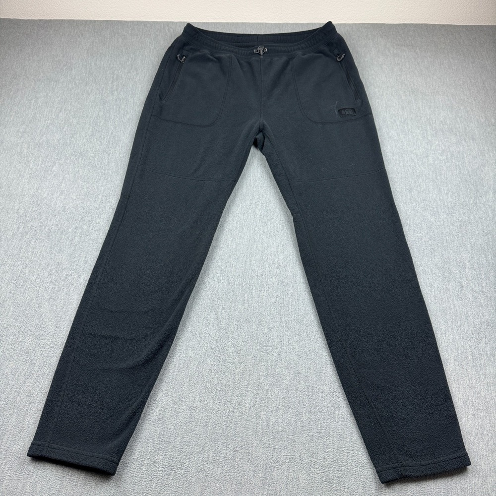 REI Co-op Pants Mens Large Black Teton Fleece Jogger Hiking Outdoors Gorpcore